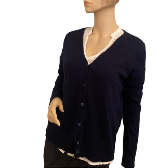 Serra | Sweaters | Serra Navy Blue Cardigan Sweater | Poshmark
